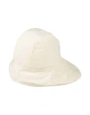 Cape Càpe Woman Hat Cream Size Onesize Cotton, Econyl In White