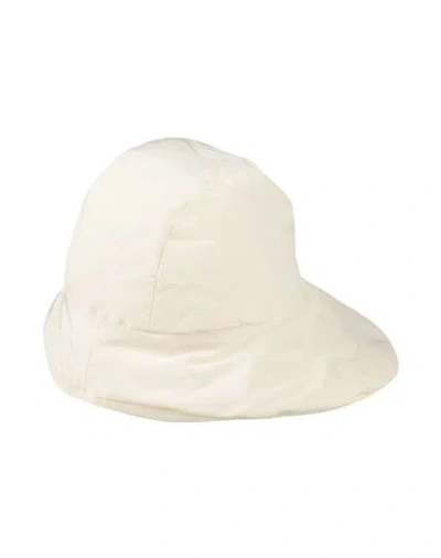 Cape Càpe Woman Hat Cream Size Onesize Cotton, Econyl In White