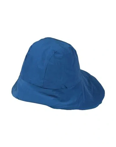 Cape Càpe Woman Hat Light Blue Size Onesize Cotton, Econyl