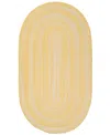 Capel Bambini 0377 2'x8' Oval Runner Area Rug In Gold,white