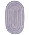 Capel Bambini 0377 2'x8' Oval Runner Area Rug In Lavender
