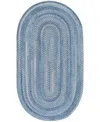 Capel Bambini 0377 2'x8' Oval Runner Area Rug In Mist