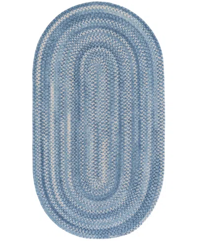 Capel Bambini 0377 2'x8' Oval Runner Area Rug In Mist