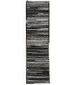 Capel Bayview 0036 2'3"x9' Runner Area Rug In Black