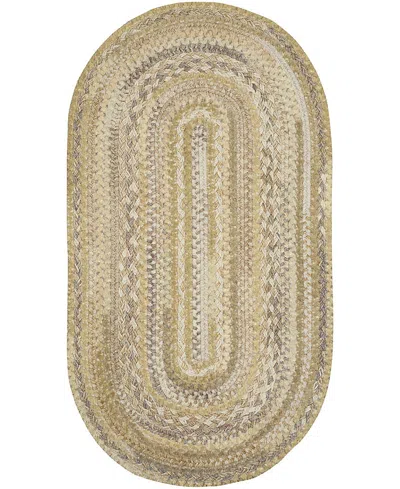 Capel Bayview 0036 2'x8' Oval Runner Area Rug In Neutral