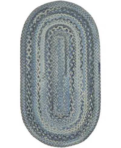 Capel Bayview 0036 2'x8' Oval Runner Area Rug In Slate