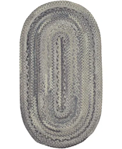 Capel Bayview 0036 2'x8' Oval Runner Area Rug In Slate,gray
