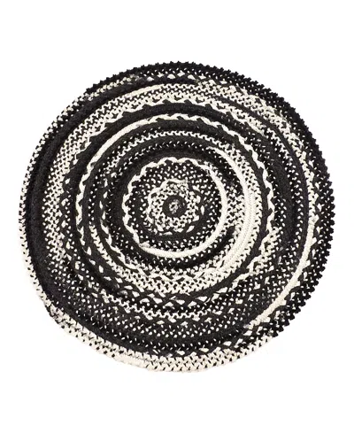 Capel Bayview 0036 9'6x9'6 Round Area Rug In Black