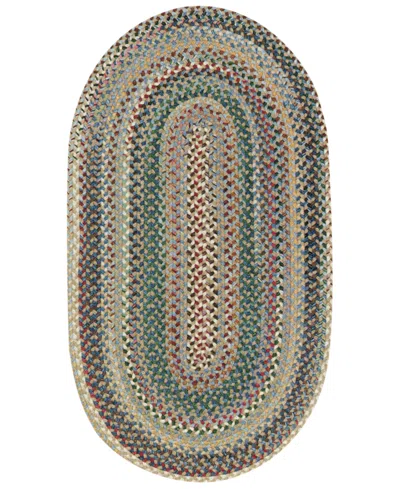 Capel Bear Creek Oval Braid 7' X 9' Area Rug In Transparent