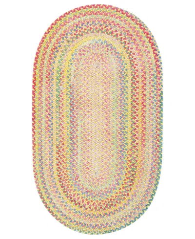 Capel Cutting Garden Oval Braid 0450-150 Buttercup 7' X 9' Area Rug