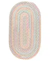 Capel Dramatic Static 0027 2'3"x9' Oval Runner Area Rug In Multi