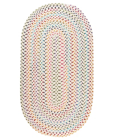 Capel Dramatic Static 0027 2'3"x9' Oval Runner Area Rug In Multi