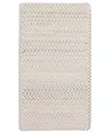 Capel Dramatic Static 0027 2'3"x9' Runner Area Rug In Ivory,gray