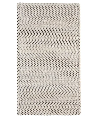 Capel Dramatic Static 0027 2'3"x9' Runner Area Rug In Ivory,onyx