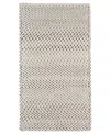 Capel Dramatic Static 0027 2'x8' Runner Area Rug In Ivory,onyx