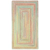 Capel Inc. Baby's Breath Concentric Braided Rectangular Rugs In Green