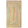 Capel Inc. Baby's Breath Concentric Braided Rectangular Rugs In Yellow