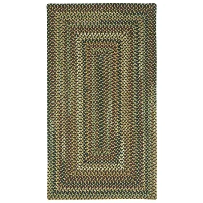 Capel Inc. Bangor Concentric Braided Rectangular Rugs In Black