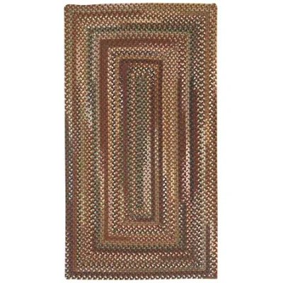 Capel Inc. Bangor Concentric Braided Rectangular Rugs In Red