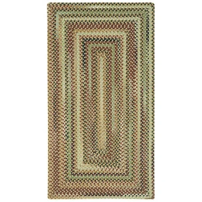 Capel Inc. Bangor Concentric Braided Rectangular Rugs In Sand