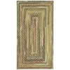 Capel Inc. Bangor Concentric Braided Rectangular Rugs In Yellow