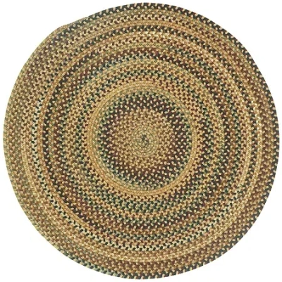 Capel Inc. Bangor Concentric Braided Round Rugs In Sand