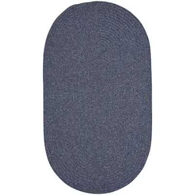Capel Inc. Candor Concentric Braided Oval Rugs In Blue