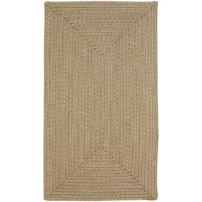 Capel Inc. Candor Concentric Braided Rectangular Rugs In Sand