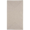 Capel Inc. Candor Concentric Braided Rectangular Rugs In White