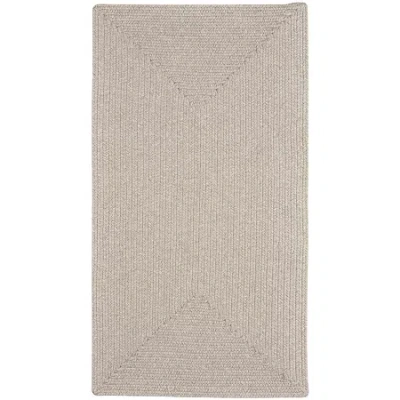 Capel Inc. Candor Concentric Braided Rectangular Rugs In White