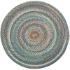 Capel Inc. Capel American Traditions Braided Wool 7'x7' Indoor Round Area Rug In Blue