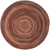 Capel Inc. Capel American Traditions Braided Wool 7'x7' Indoor Round Area Rug In Red