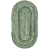 Capel Inc. Capel American Traditions Braided Wool Indoor Oval Area Rug In Green