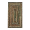 Capel Inc. Capel American Traditions Braided Wool Indoor Rectangular Accent Rug In Green
