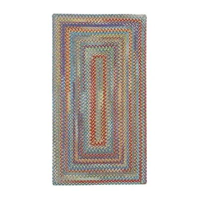 Capel Inc. Capel American Traditions Braided Wool Indoor Rectangular Accent Rug In Multi