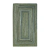 Capel Inc. Capel American Traditions Braided Wool Indoor Rectangular Area Rug In Green