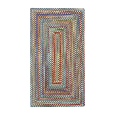 Capel Inc. Capel American Traditions Braided Wool Indoor Rectangular Area Rug In Multi