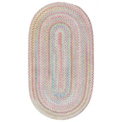 Capel Inc. Capel Baby's Breath Oval Braided Rug In Green