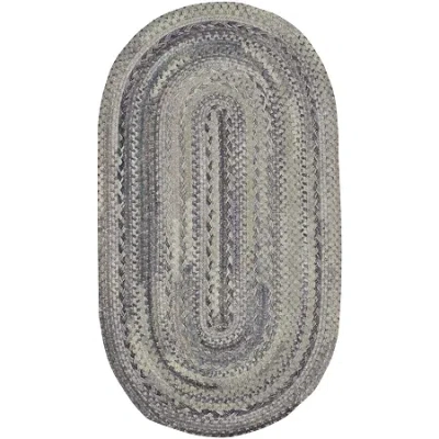 Capel Inc. Harborview Cross Sewn Braided Oval Rugs In Gray