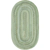 Capel Inc. Harborview Cross Sewn Braided Oval Rugs In Green