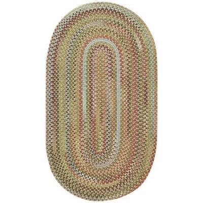 Capel Inc. Kill Devil Hill Cross Sewn Braided Ovalrugs In Sand