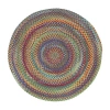 Capel Inc. Kill Devil Hill Striped Braided Reversible Indoor Round Accent Rug In Blue