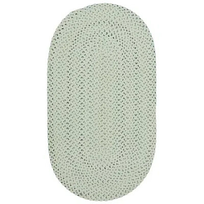 Capel Inc. Vivid Braided Reversible Indoor Oval Accent Rug In White