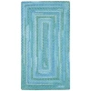 Capel Inc. Waterway Concentric Braided Rectangularrugs In Blue