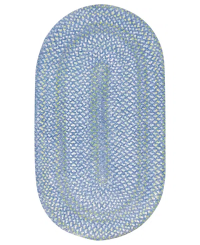 Capel Sailor Boy Oval Braid 7' X 9' Area Rug In Transparent