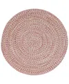 Capel Stockton 0224 7'x7' Round Area Rug In Light Red
