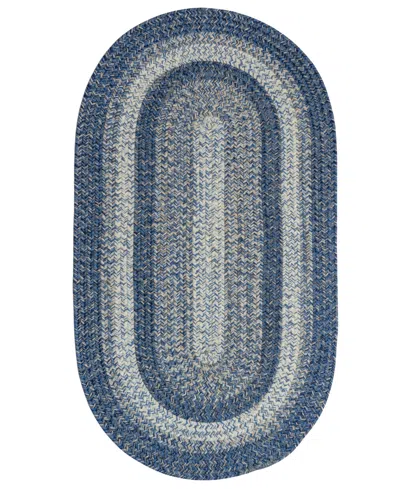 Capel Sturbridge 0223 2'3"x9' Oval Runner Area Rug In Ocean