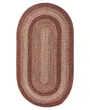 Capel Sturbridge 0223 2'3"x9' Oval Runner Area Rug In Paprika