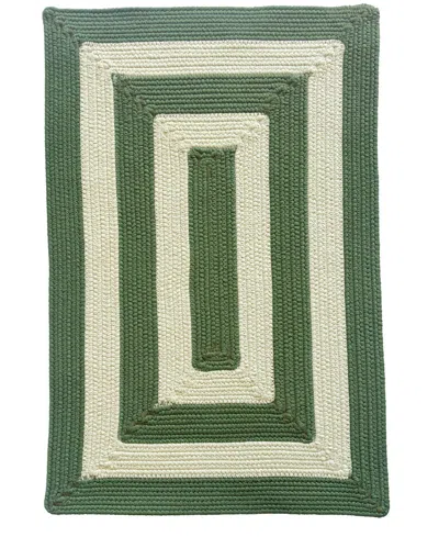 Capel Timeless Indoor/outdoor 0160 Concentric 7'x9' Area Rug In Green