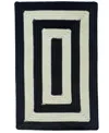 Capel Timeless Indoor/outdoor 0160 Concentric 8'x11' Area Rug In Black